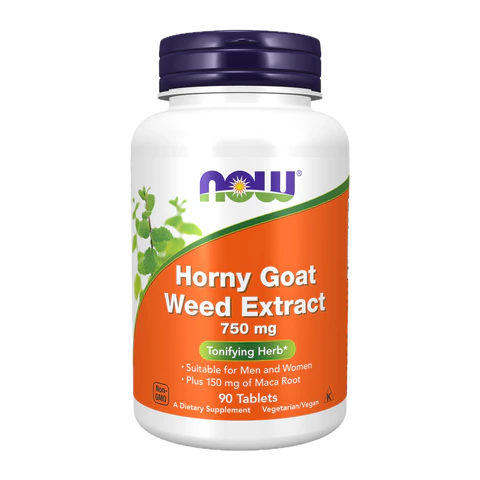Now - Horny Goat Weed 750mg - 90 Tablets