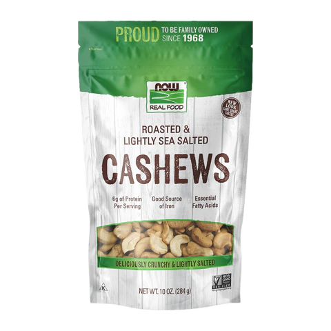 Now - Cashews Roasted Salted - 12 oz