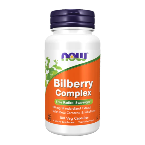 Now - Bilberry Comp 80 mg - 100 Capsules