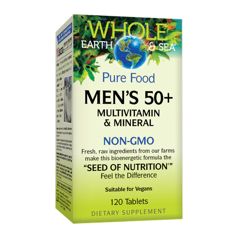 Natural Factors - Whole Earth and Sea Mens 50 + - 120 Tablets