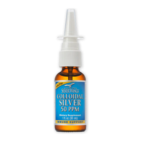 Natural Path Silver Wings - Colloidal Silver 50 PPM Liquid - 1 oz