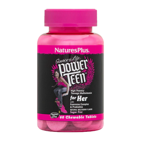 Natures Plus - Power Teen Hers Chewable - 60 count