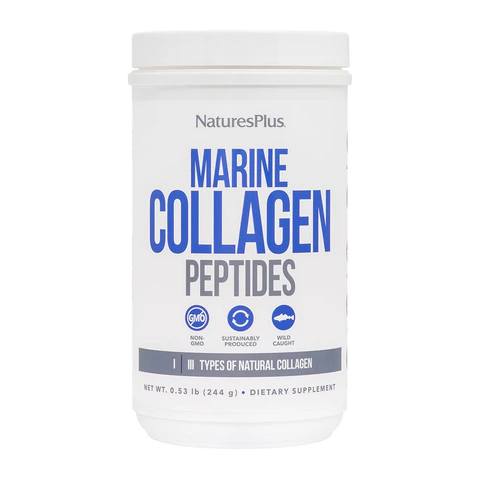 Natures Plus - Collagen Peptides Marine - 244 grams