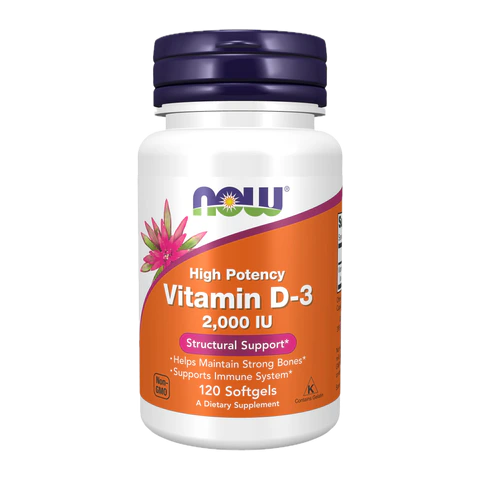 Now - Vit D 3 2000 IU - 120 Softgels