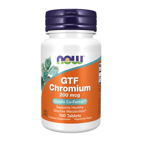 Now - GTF Chromium 200 mcg - 100 Tablets