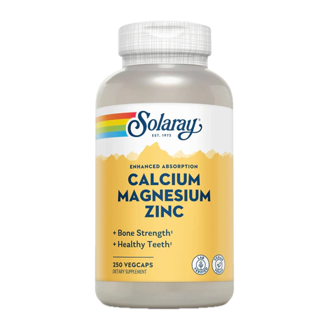 Solaray - Calcium Magnesium Zinc - 250 Capsules