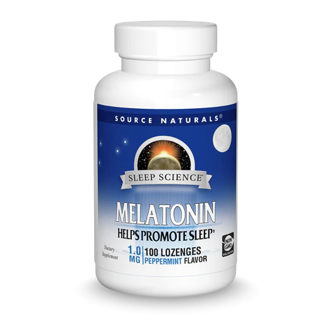 Source Naturals - Melatonin 1mg Pmint - 100 Lozenges