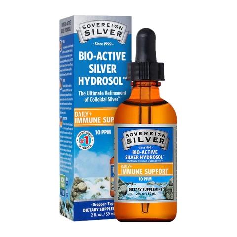 Sovereign Silver - Bio-Active Silver Hydrosol Dropper-Top - 2 oz dropper