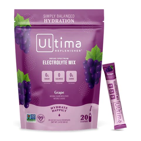Ultima - Box of Grape Electrolyte Powder - 20 Sticks