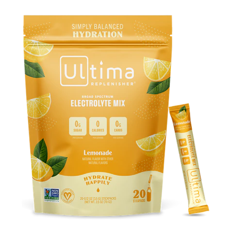 Ultima - Box of Lemonade Electrolyte Powder - 20 Sticks