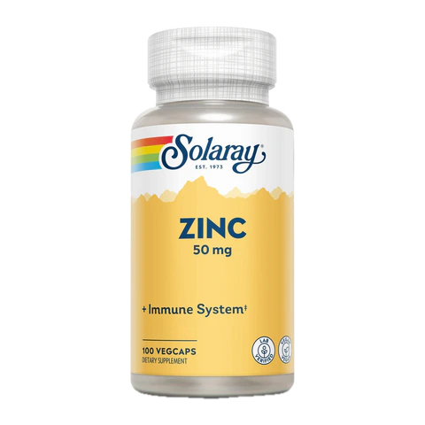 Solaray - Zinc 50 mg - 100 Capsules