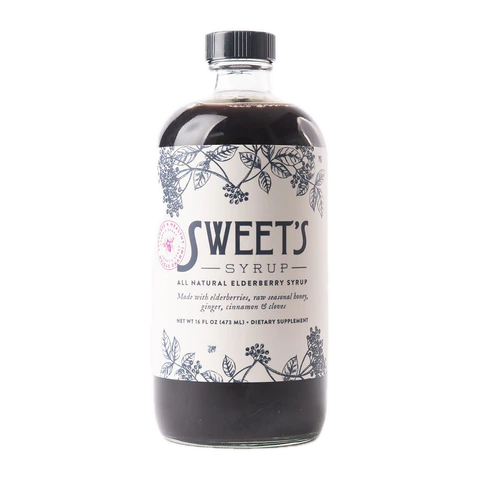 Sweets Elderberry - Syrup with Honey - 16 oz