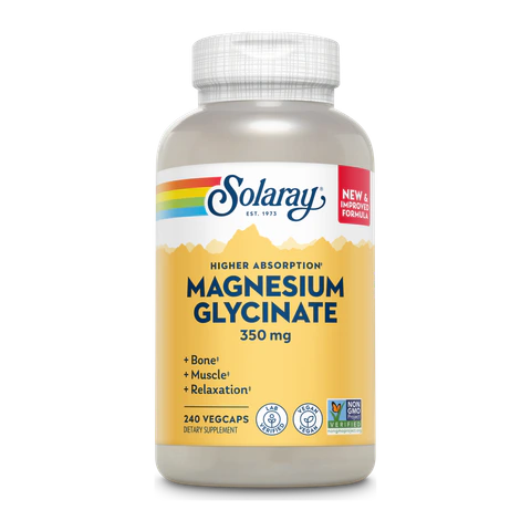 Solaray - Magnesium Glycinate 350 mg - 240 Veg Capsules