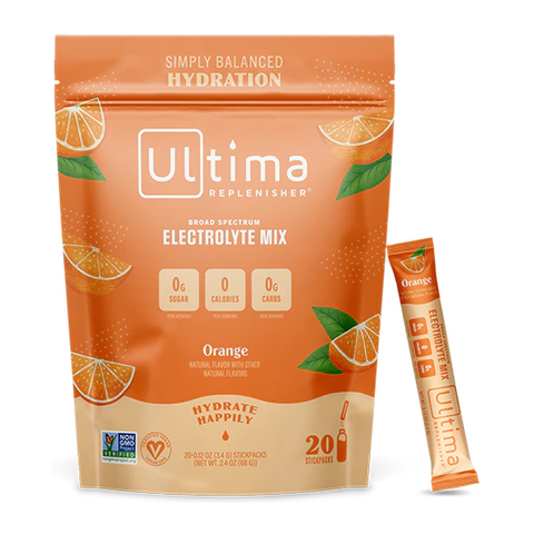 Ultima - Box of Orange Electrolyte Powder - 20 Sticks