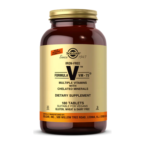 Solgar - Iron-Free Formula Vm - 180 Tablets