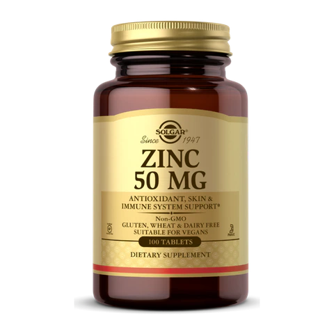 Solgar - Zinc 50 - 100 Tablets
