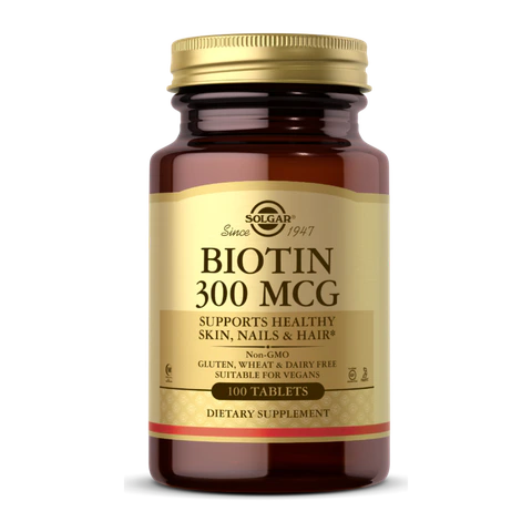 Solgar - Biotin 300 mcg Tablets - 100 Capsules