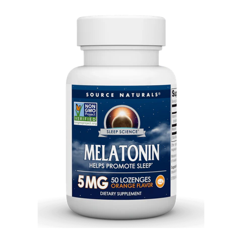 Source Naturals - Melatonin 5mg Orange - 50 Lozenges