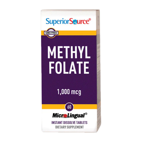 Superior Source - Methyl Folate 1000 mcg - 60 Tablets