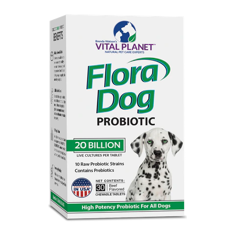 Vital Planet - Flora Dog Daily Probiotic - 30 Chewables