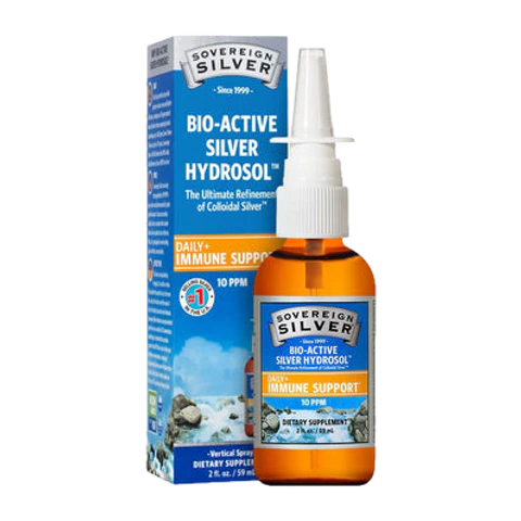 Sovereign Silver - Bio-Active Silver Hydrosol Sinus Relief Vertical Spray - 2 oz spray