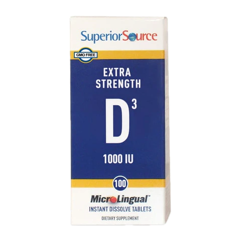 Superior Source - Microlingual Extra Strength D3 1,000 - 100 Tablets