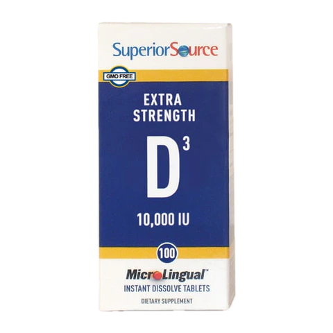 Superior Source - Extra Strength Vitamin D3 10000 IU - 100 Tablets