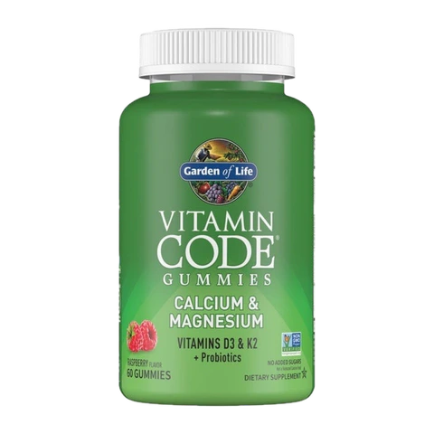 Garden of Life - Vitamin Code Calcium Magnesium Raspberry - 60 Gummies