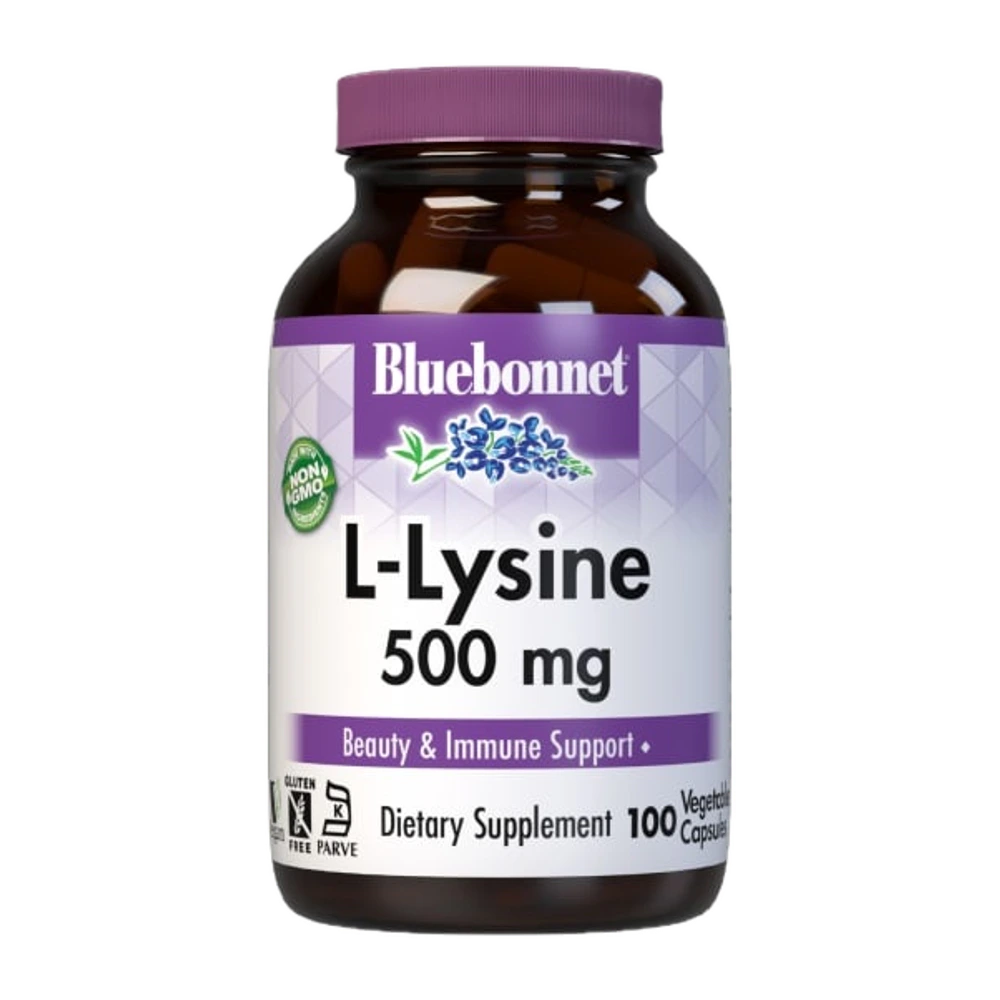 Bluebonnet - L-Lysine 500 mg - 100 Veg Capsules