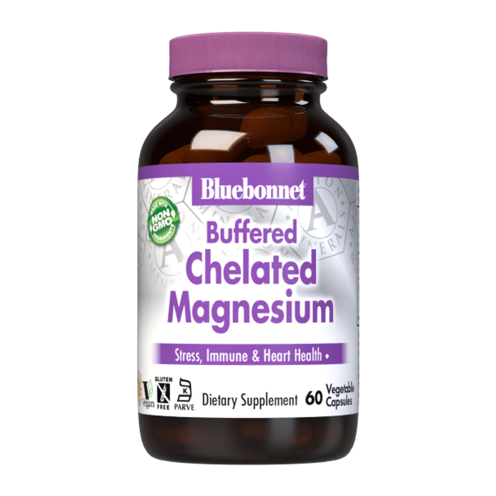 Bluebonnet - Buffered Chelated Magnesium - 60 Veg Capsules