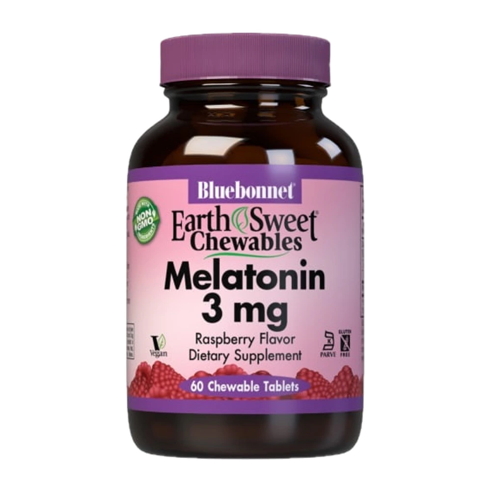 Bluebonnet - Earthsweet Chewables Melatonin 3 mg Raspberry - 60 Chewables
