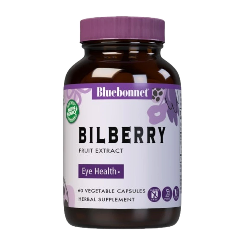 Bluebonnet - Bilberry Fruit Extract - 60 Veg Capsules