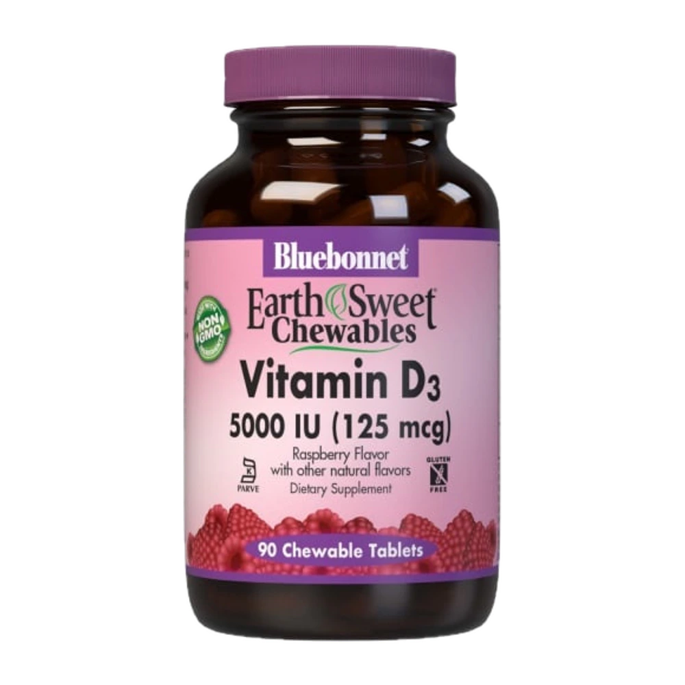 Bluebonnet - Vitamin D3 5000 IU - 90 Chewables