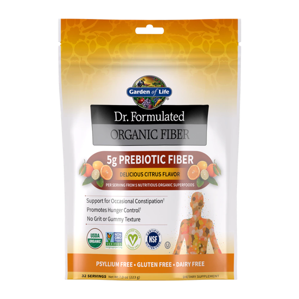 Garden of Life - Dr. Formulated Organic Fiber Citrus - 223 grams