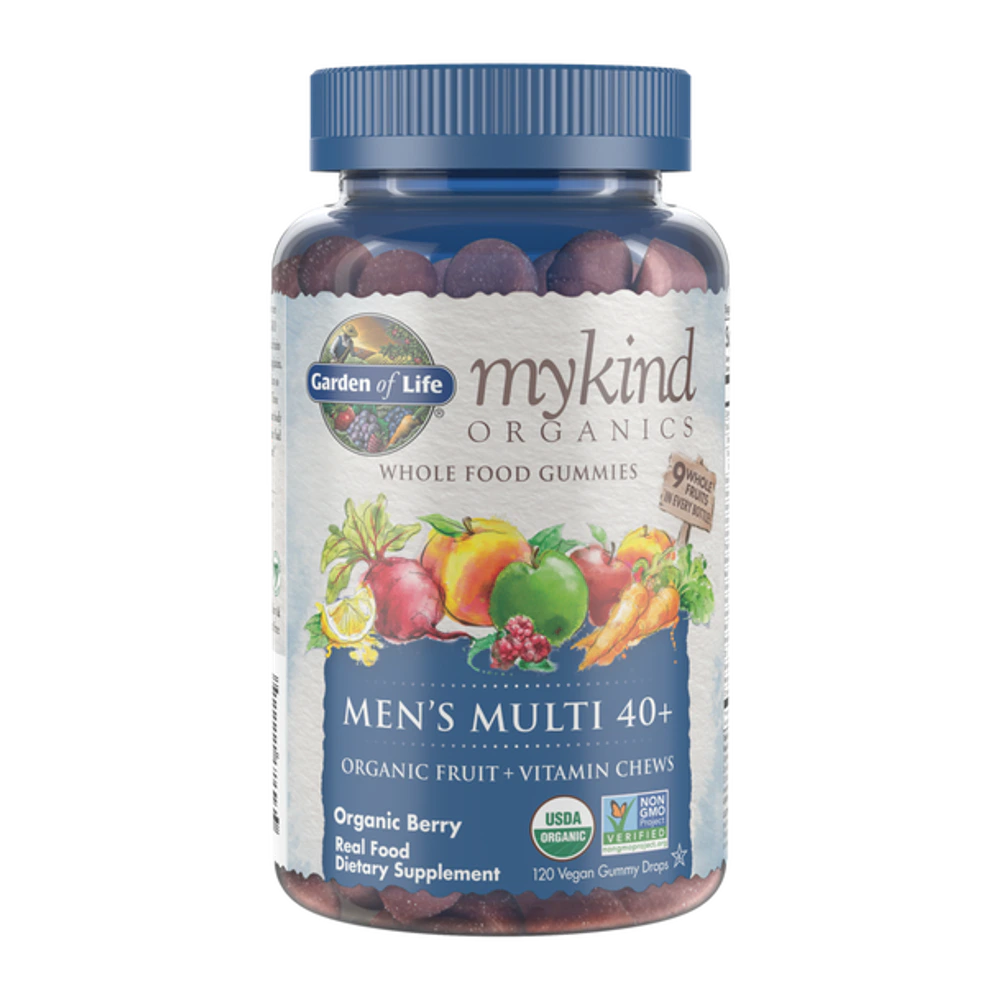 Garden of Life - Mykind Organics Men's Multi 40+ Organic Berry - 120 Gummies