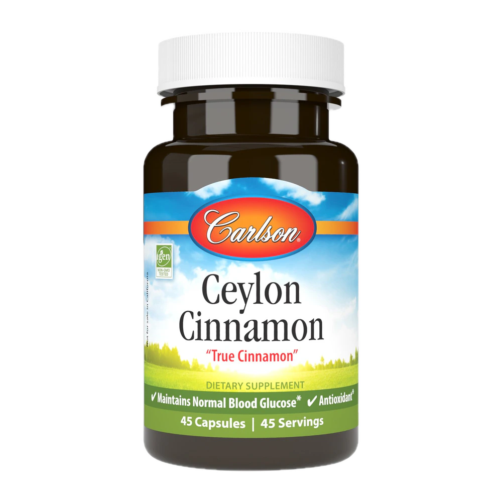 Carlson - Ceylon Cinnamon - 45 Capsules