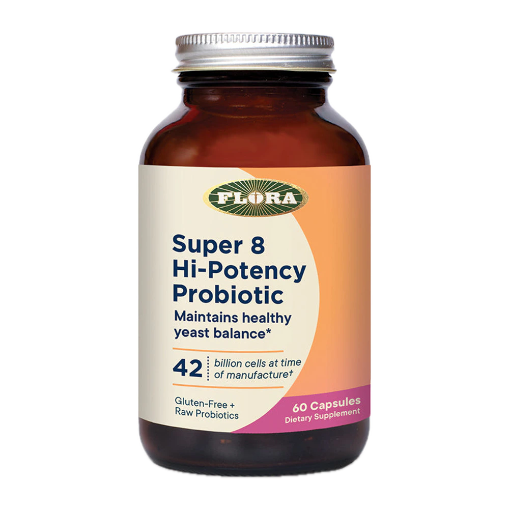 Flora - Super 8 Hi Potency Probiotic - 60 Capsules