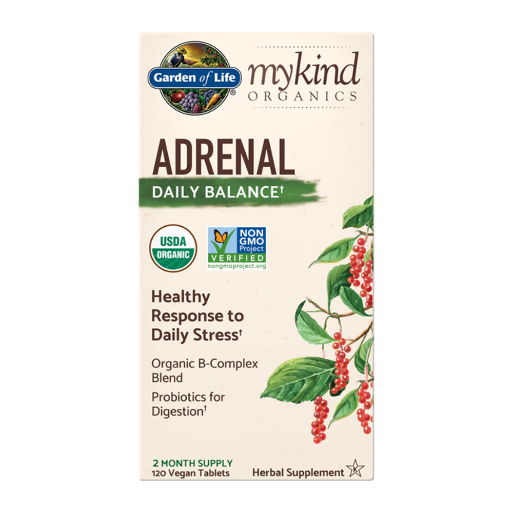 Garden of Life - Mykind Organics Adrenal Daily Balance - 120 Veg Tablets