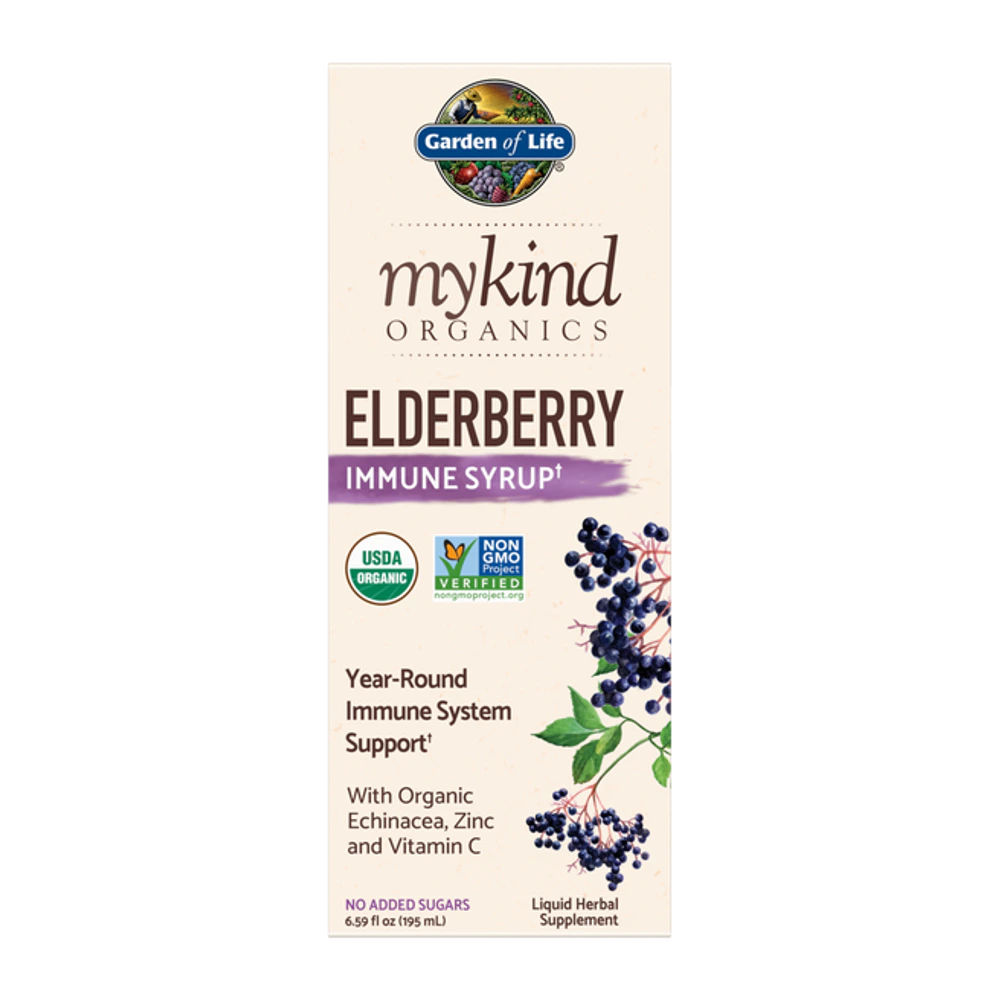 Garden of Life - Mykind Organics Elderberry Syrup - 6.59 oz