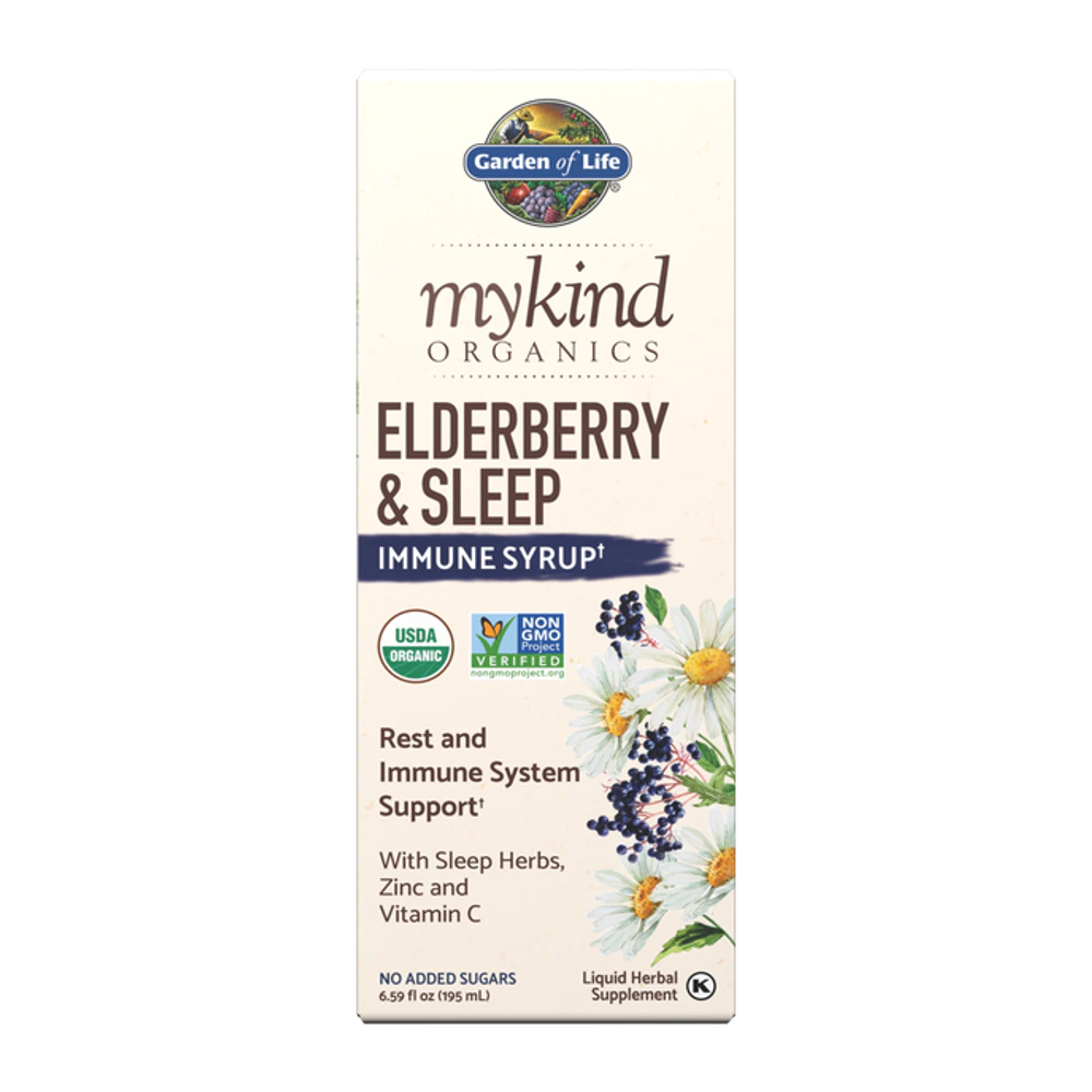 Garden of Life - Mykind Organics Elderberry & Sleep Immune Syrup - 6.59 oz