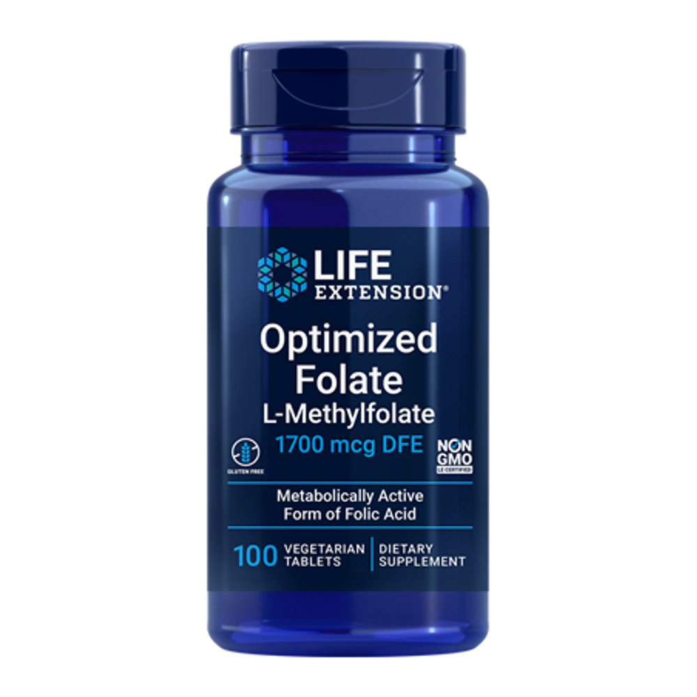 Life Extension - Optimized Folate 1700 mcg - 100 Tablets