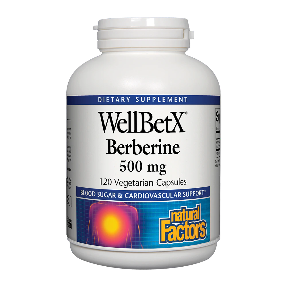Natural Factors - Wellbetx Berberine 500 mg - 120 Capsules