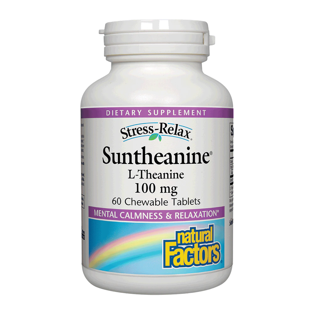 Natural Factors - Stress-Relax Suntheanine L-Theanine - 60 Chewables