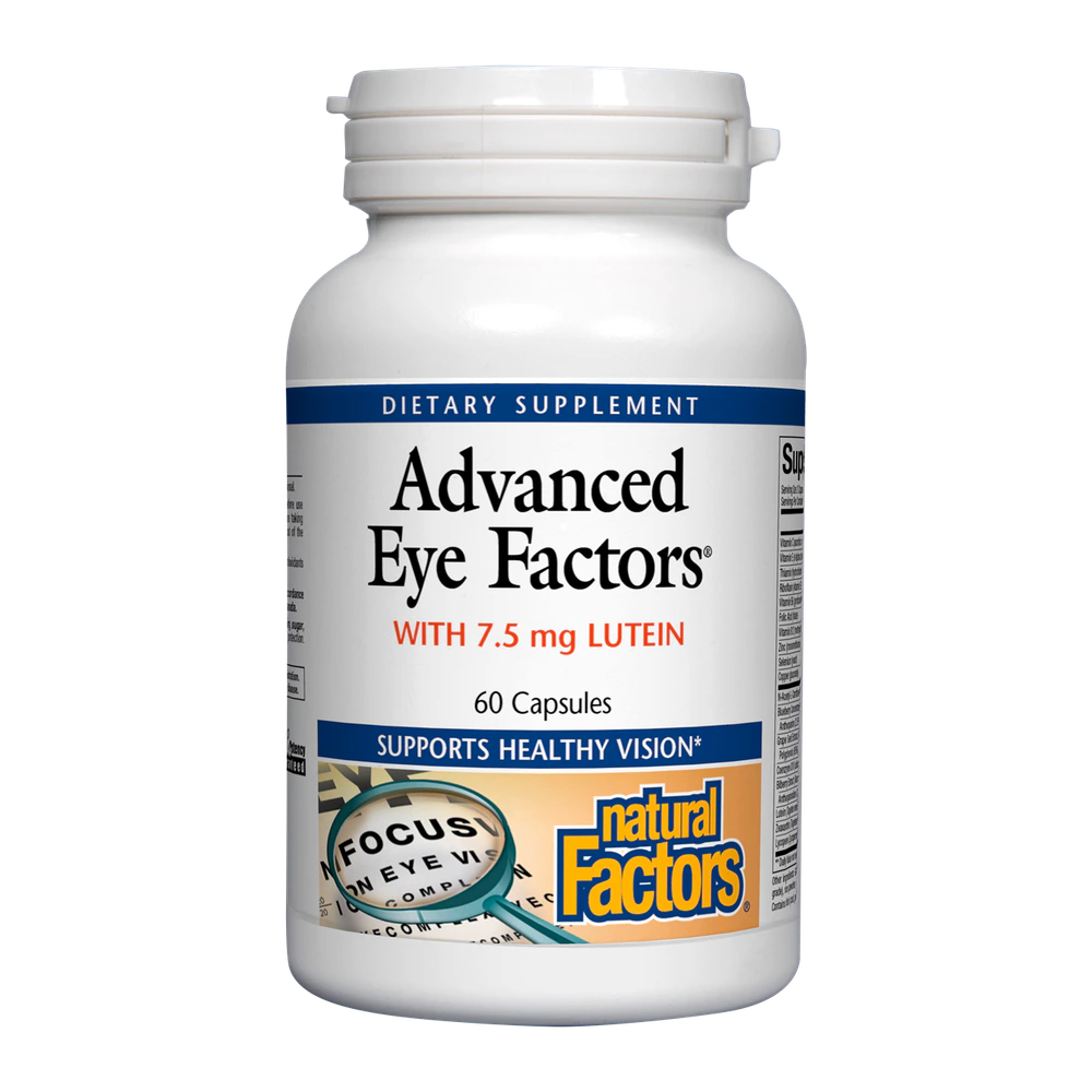 Natural Factors - Advanced Eye Factors W 7.5 mg Lutein - 60 Capsules
