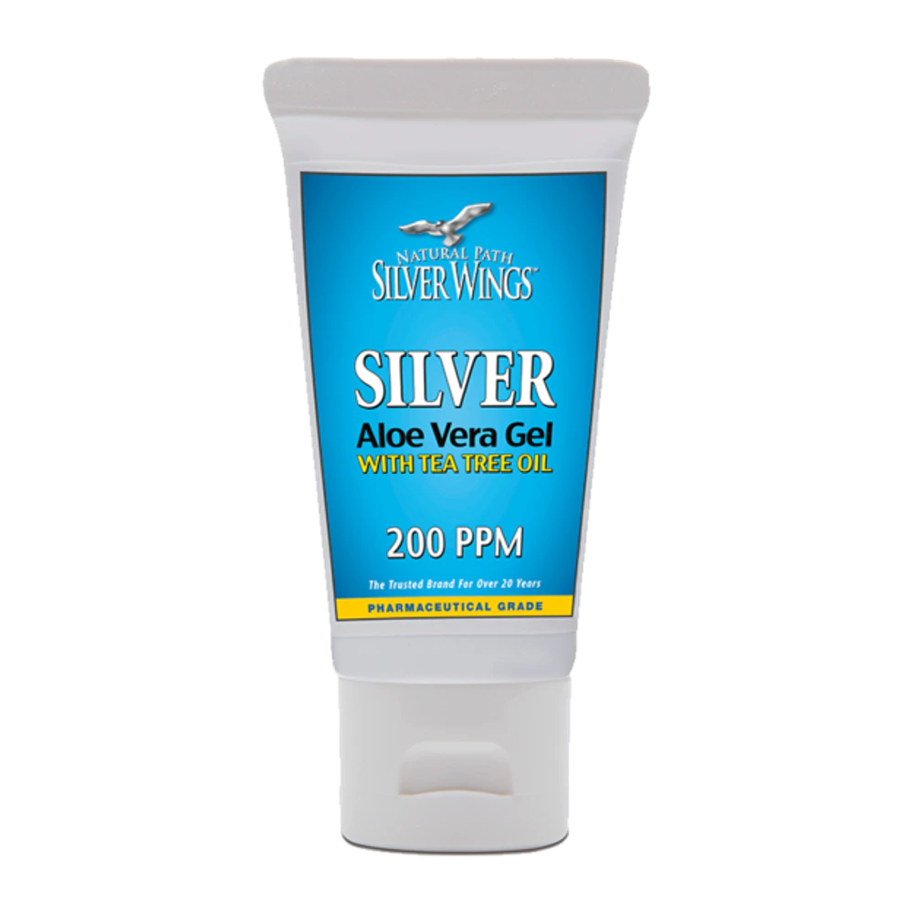 Natural Path Silver Wings - Silver Aloe Gel with Tea Tree - 1.5 oz
