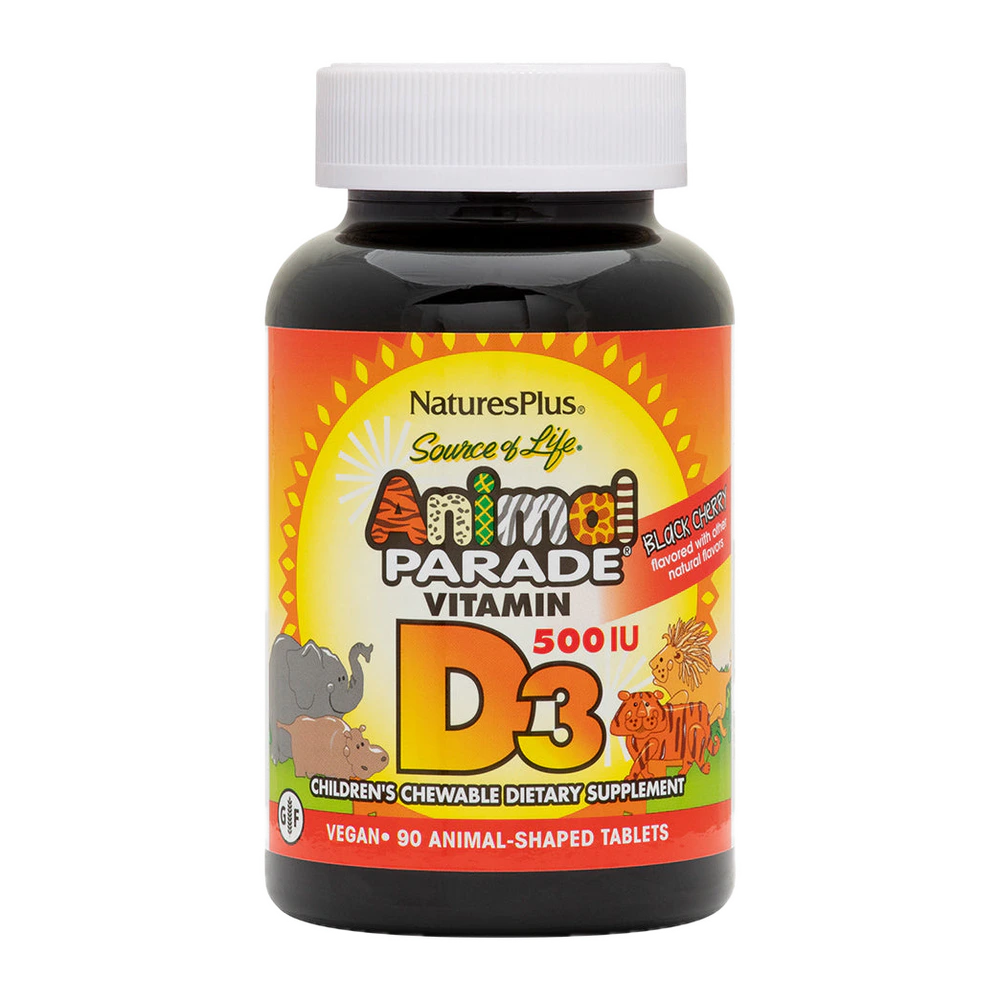Natures Plus - Animal Parade Vit D3 500 IU Chewable - 90 count
