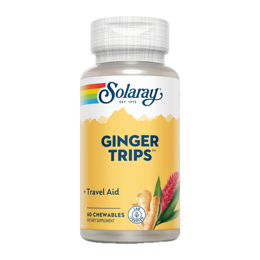 Solaray - Ginger Trips Chewable - 60 wafers