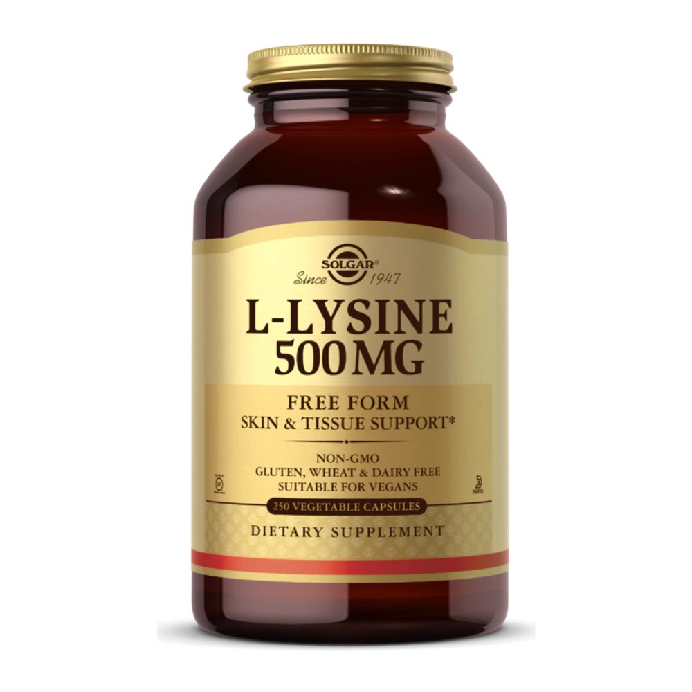 Solgar - L-Lysine 500 mg - 250 Capsules