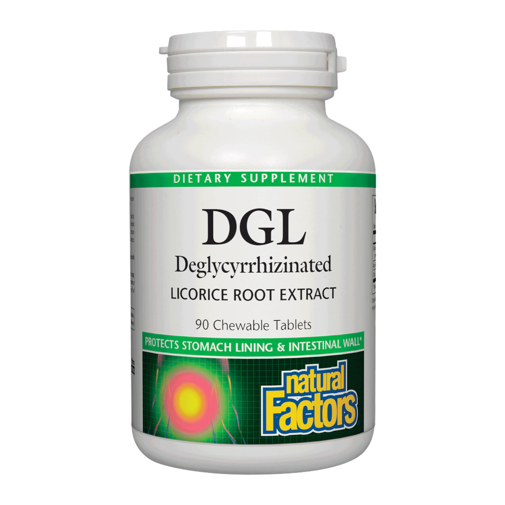 Natural Factors - Dgl Licorice Root Extract - 90 Chewables