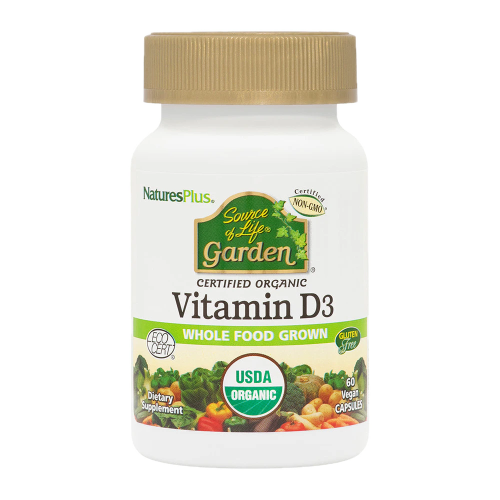 Natures Plus - Sol Garden Vit D3 5000 IU - 60 count